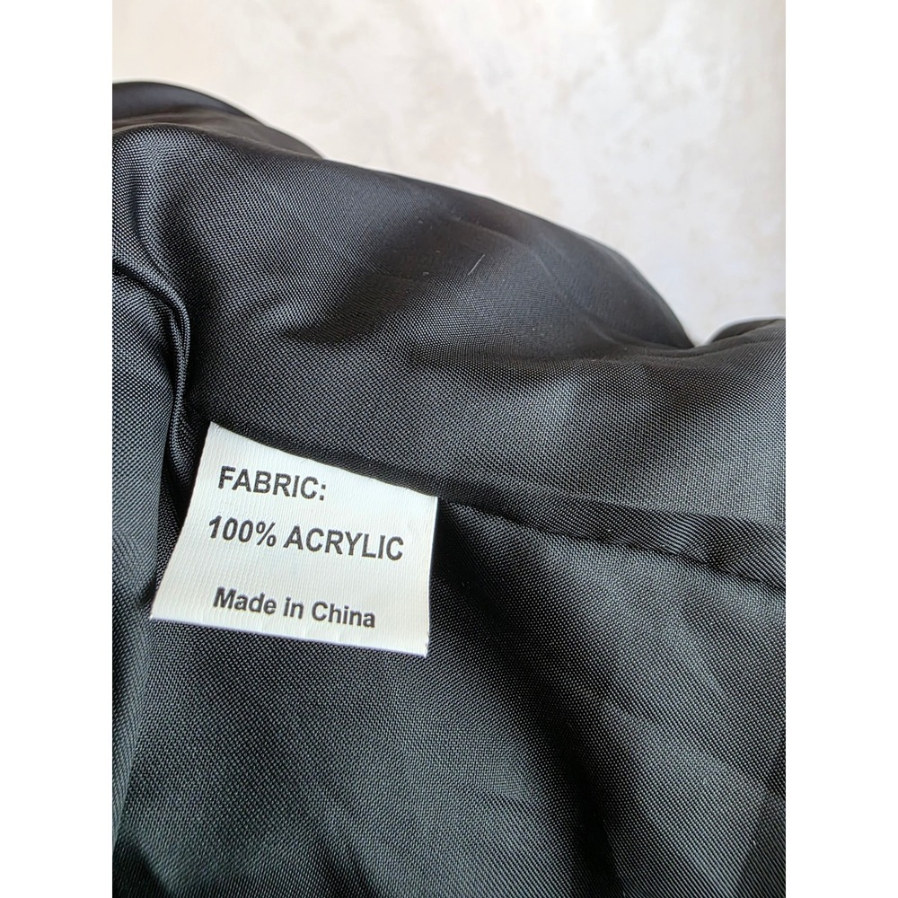 The Beauty Optimal Product Faux Fur Jacket Grey Black Salt Pepper Tiered Coat - Picture 6 of 6